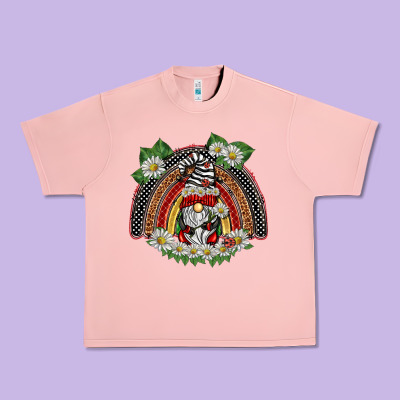 Ladybuy Gnomies Rainbow Urban Heavy Tee Designed By Barkaloodesign