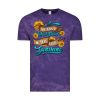 Cloud Purple she was a wild flower in love with the sunshine Vintage Tee - HRA Design Shop