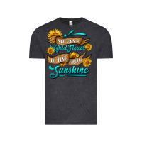 Vintage Black she was a wild flower in love with the sunshine Vintage Tee - HRA Design Shop