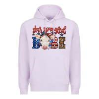 Lilac Western Star Spangled Baby Cow Premium Hoodie - LillyAllenDesigns