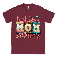 Burgundy best mom ever Classic Tee - AdoDesignShop