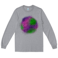 Heather Grey halloween leopard patch Long Sleeve Tee - BundleAndBundleShop