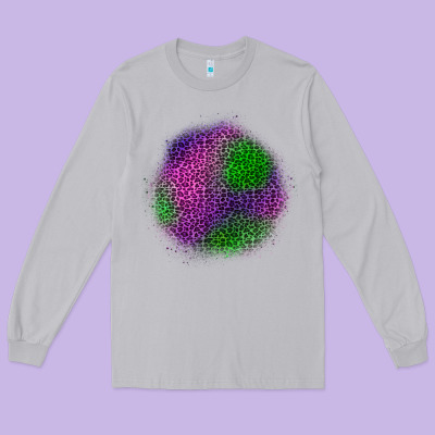 Halloween Leopard Patch Long Sleeve Tee Designed By Bundleandbundleshop