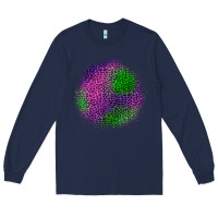 Navy halloween leopard patch Long Sleeve Tee - BundleAndBundleShop