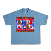 Pebble Blue america thunderbolt Urban Heavy Tee - HRA Design Shop