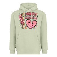 Matcha happy valentine heart Heavyweight Hoodie - MaliasSmallBusiness