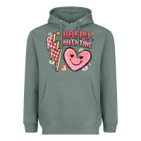 Sage happy valentine heart Heavyweight Hoodie - MaliasSmallBusiness
