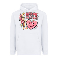 White happy valentine heart Heavyweight Hoodie - MaliasSmallBusiness