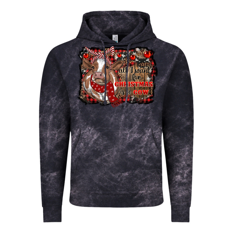 All I Want For Christmas Is A Cow Cowhide Vintage Hoodie by RanaPortraitStore | Teevron