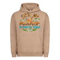 Pigment Burro First My Mother Forever My Friend with Daisies Urban Hoodie - texasbilliewilder