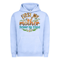 Pigment Grape Ice First My Mother Forever My Friend with Daisies Urban Hoodie - texasbilliewilder