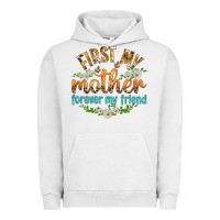Pigment Lunar Rock First My Mother Forever My Friend with Daisies Urban Hoodie - texasbilliewilder