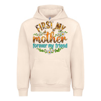 Sandshell First My Mother Forever My Friend with Daisies Urban Hoodie - texasbilliewilder