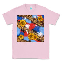 Bubblegum Pink western 4th of july seamless pattern Classic Tee - BundleAndBundleShop