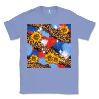 Colony Blue western 4th of july seamless pattern Classic Tee - BundleAndBundleShop