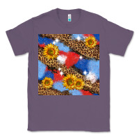 Lavender western 4th of july seamless pattern Classic Tee - BundleAndBundleShop