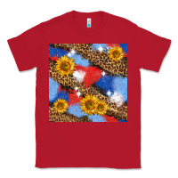 Red western 4th of july seamless pattern Classic Tee - BundleAndBundleShop