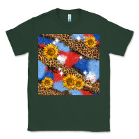 Sports Green western 4th of july seamless pattern Classic Tee - BundleAndBundleShop