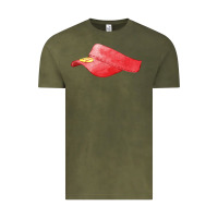 Vintage Olive red softball visor fa element Vintage Tee - FaDigitalArtStudio