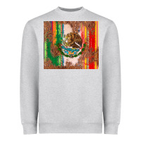Heather Grey mexican flag serape Heavyweight Sweatshirt - CTS Tumbler Store