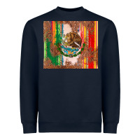 Navy mexican flag serape Heavyweight Sweatshirt - CTS Tumbler Store