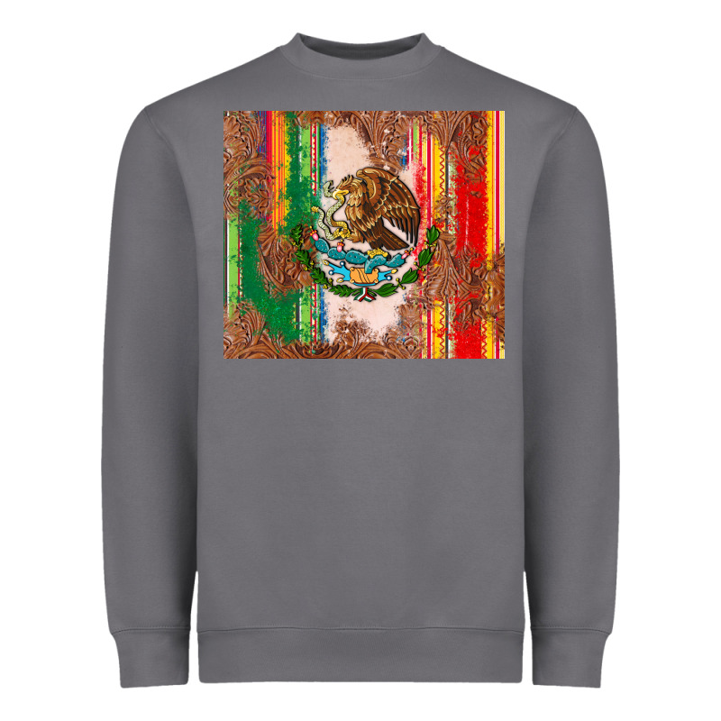 Mexican Flag Serape Heavyweight Sweatshirt by CTS Tumbler Store | Teevron