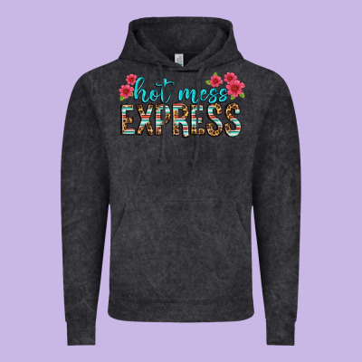 Hot Mess Express Vintage Hoodie Designed By Texasbilliewilder
