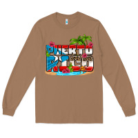 Toasted Coconut puerto rico and flowers with frog Long Sleeve Tee - AdoDesignShop