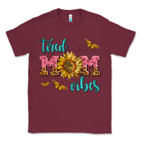 Burgundy tired mom vibes Classic Tee - AdoDesignShop