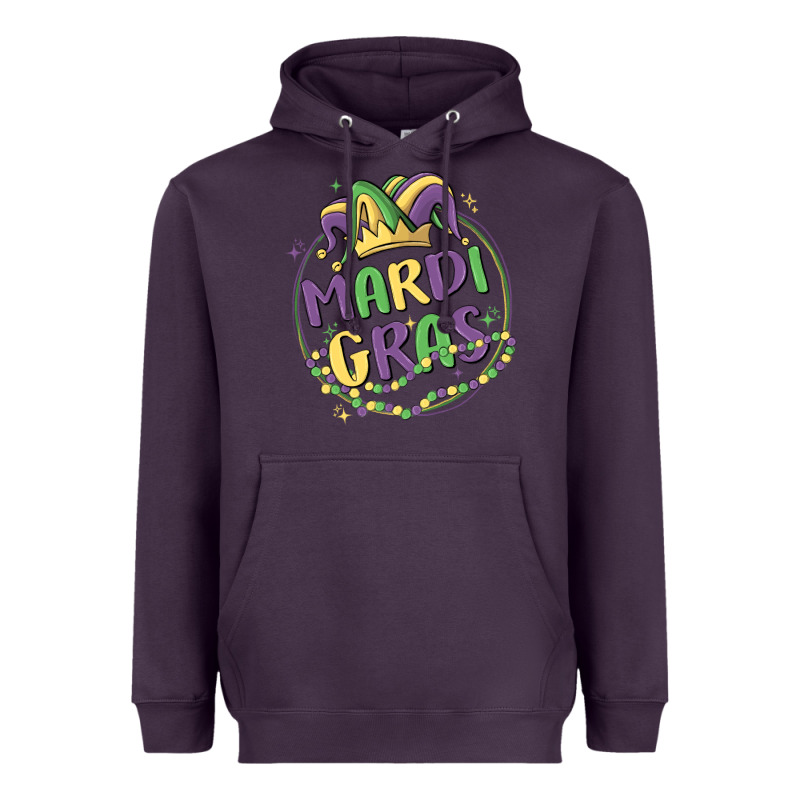 Mardi Gras Heavyweight Hoodie by MaliasSmallBusiness | Teevron