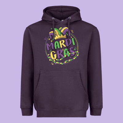 Mardi Gras Heavyweight Hoodie Designed By Maliassmallbusiness