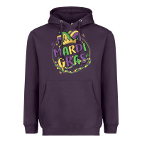 Plum mardi gras Heavyweight Hoodie - MaliasSmallBusiness