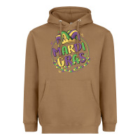 Toasted Coconut mardi gras Heavyweight Hoodie - MaliasSmallBusiness