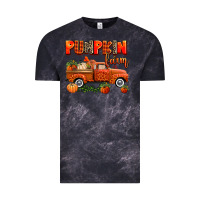 Cloud Black pumpkin farm truck Vintage Tee - AdoDesignShop