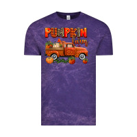 Cloud Purple pumpkin farm truck Vintage Tee - AdoDesignShop