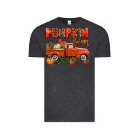 Vintage Black pumpkin farm truck Vintage Tee - AdoDesignShop