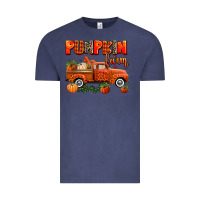 Vintage Denim pumpkin farm truck Vintage Tee - AdoDesignShop