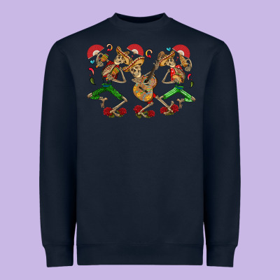 Mexican Skeletons Heavyweight Sweatshirt Designed By Cts Tumbler Store