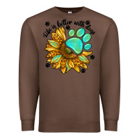 Chestnut life is better with dogs Premium Sweatshirt - NancyCooperArtShop