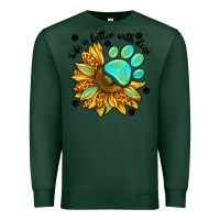 Sports Green life is better with dogs Premium Sweatshirt - NancyCooperArtShop