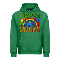 Emerald Happy go lucky LGBTQ+ Urban Hoodie - NancyCooperArtShop