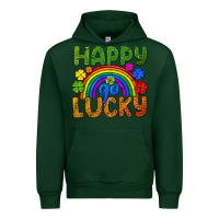 Forest Green Happy go lucky LGBTQ+ Urban Hoodie - NancyCooperArtShop