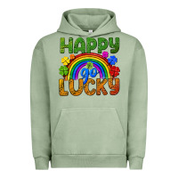 Pigment Oil Green Happy go lucky LGBTQ+ Urban Hoodie - NancyCooperArtShop