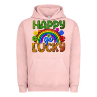 Pigment Salmon Happy go lucky LGBTQ+ Urban Hoodie - NancyCooperArtShop