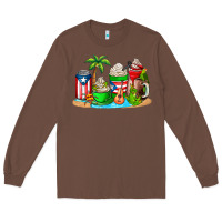 Chestnut puerto rico coffee cups Long Sleeve Tee - AdoDesignShop