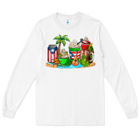 White puerto rico coffee cups Long Sleeve Tee - AdoDesignShop