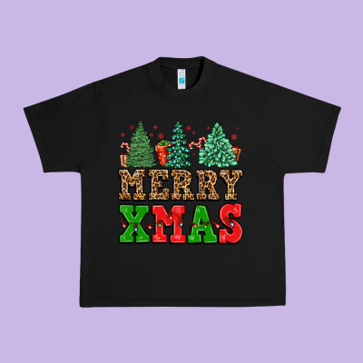 Merry Xmas Urban Heavy Tee Designed By Fadigitalartstudio