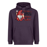 Plum wine because you cant run this shitshow sober Heavyweight Hoodie - MaliasSmallBusiness