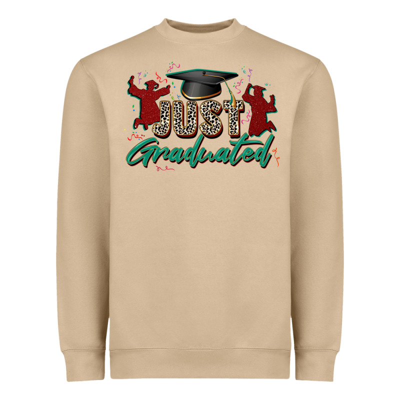 Just Graduated Heavyweight Sweatshirt by Zillion Design Studio | Teevron