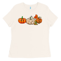 Bone pumpkins face Ladies Tee - AdoDesignShop